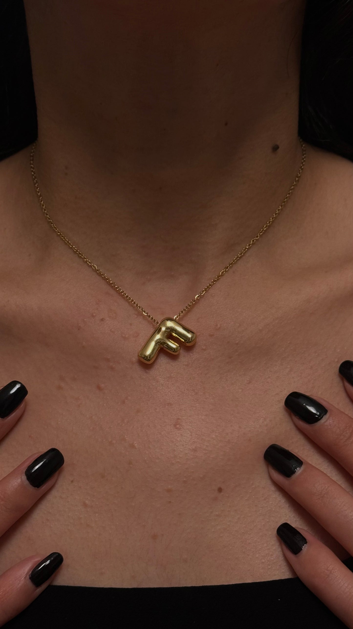 COLLIER LETTRES DORÉ