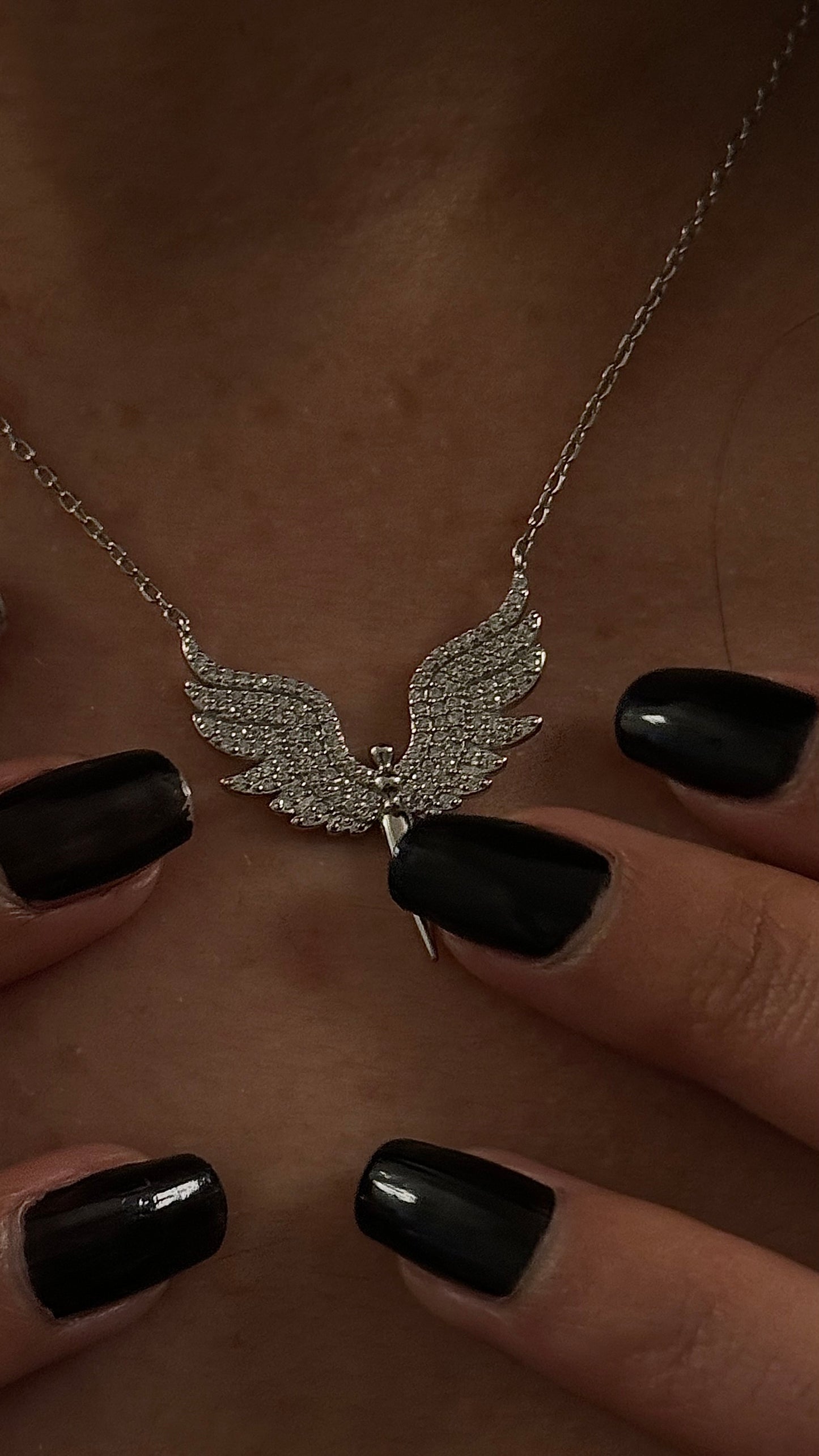 COLLIER ANGEL EN ARGENT 925
