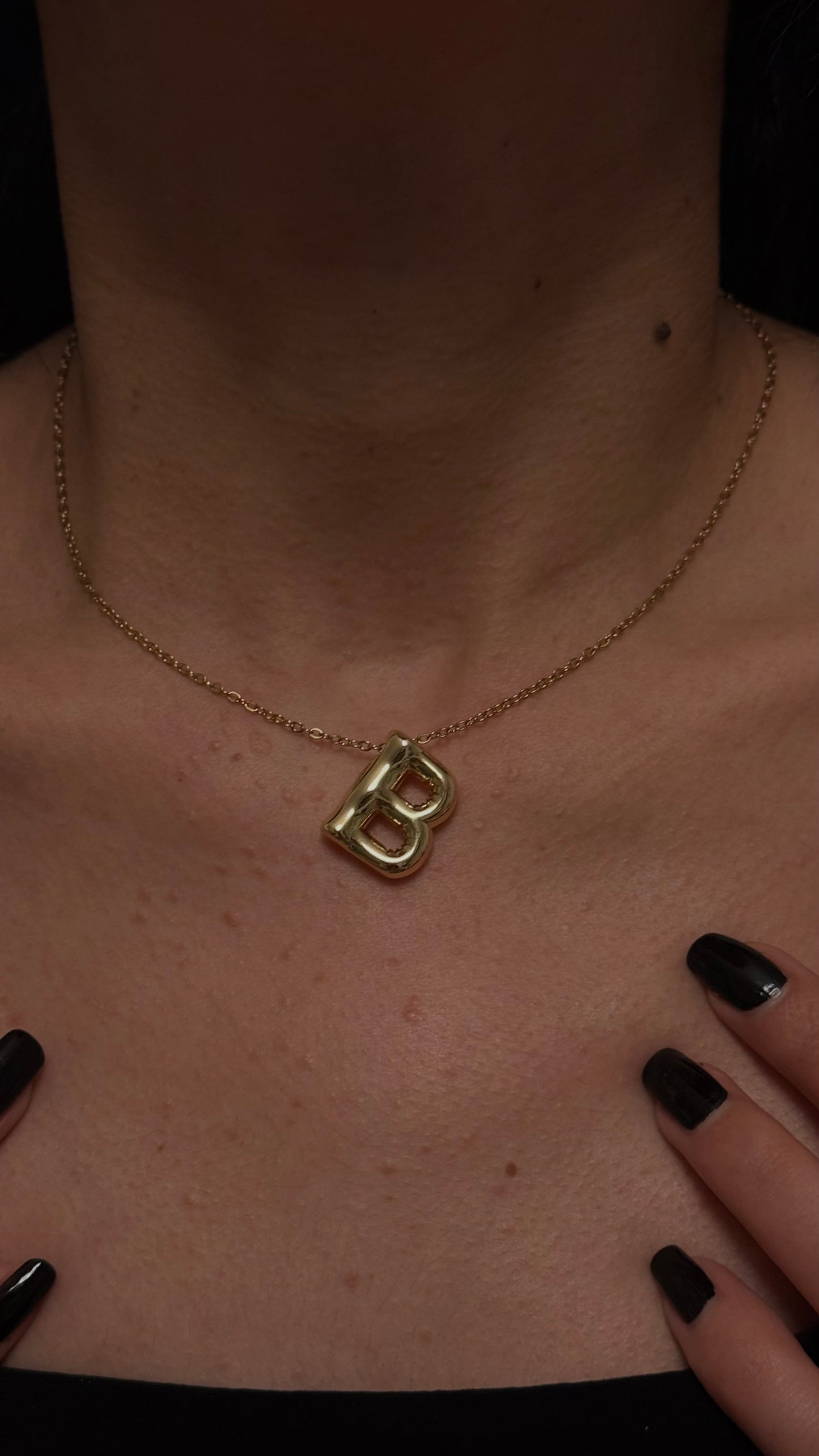 COLLIER LETTRES DORÉ
