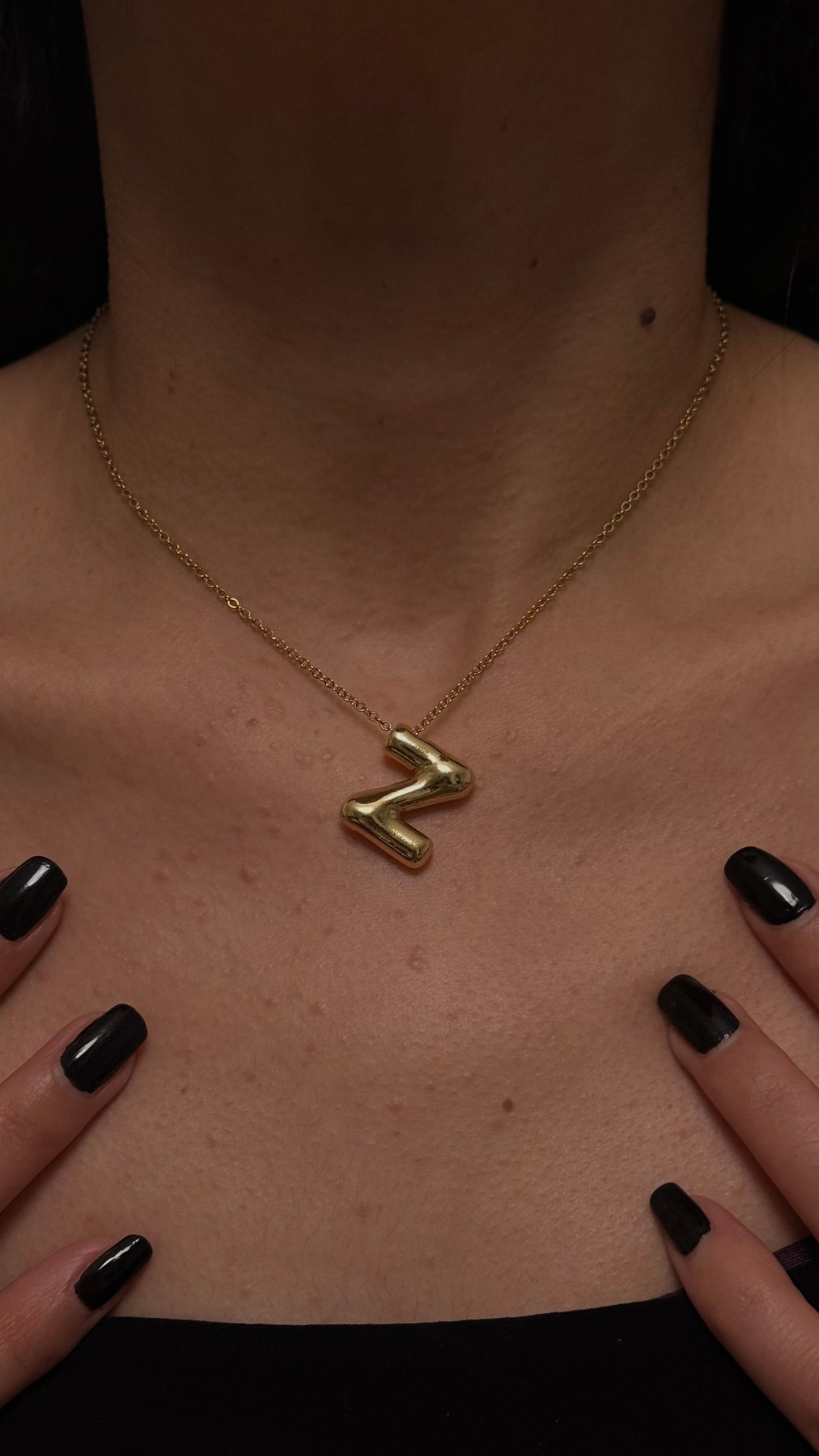 COLLIER LETTRES DORÉ