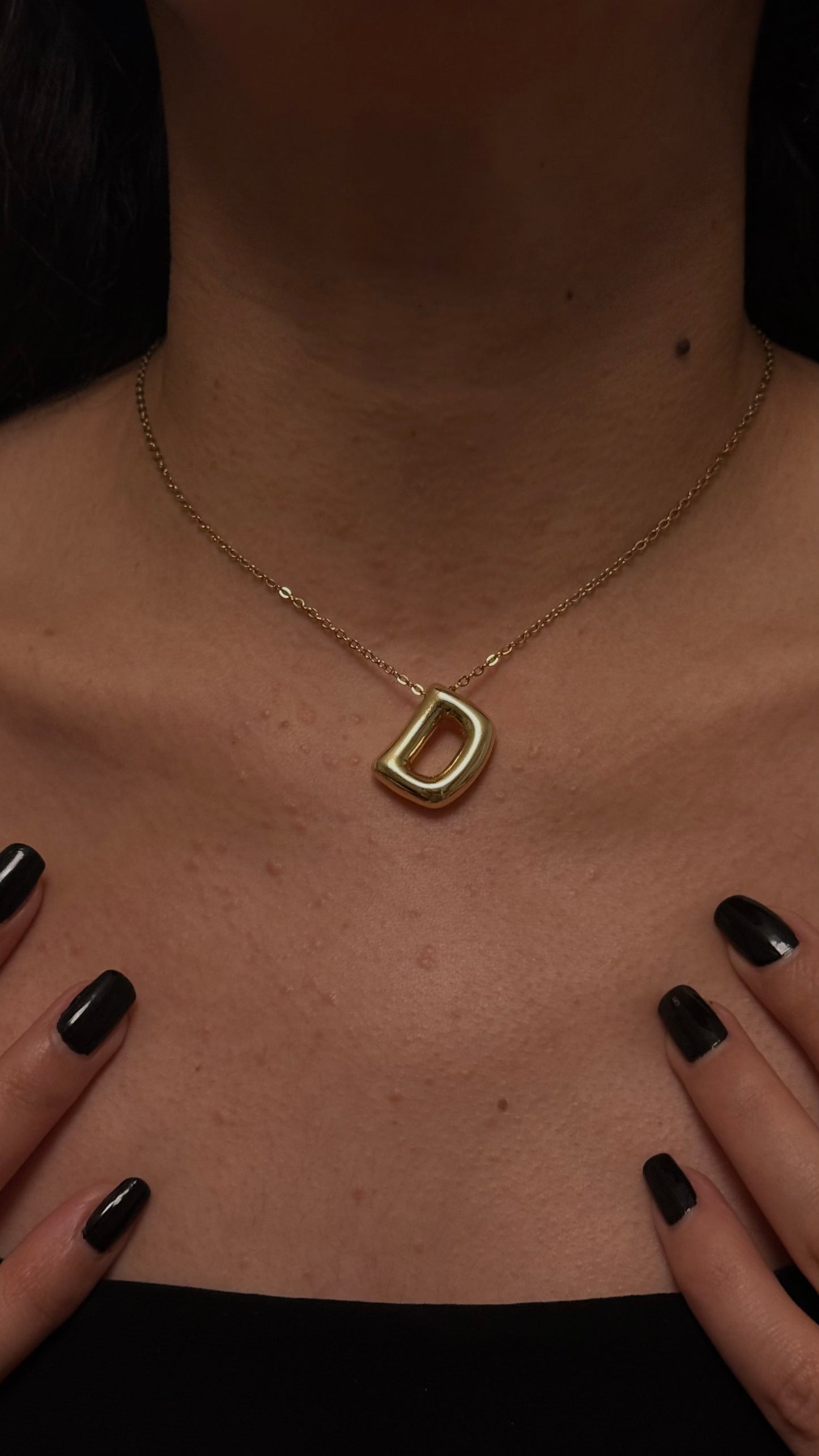 COLLIER LETTRES DORÉ