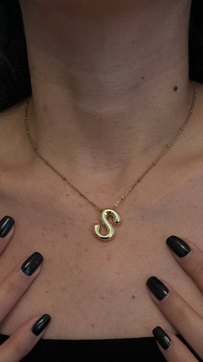 COLLIER LETTRES DORÉ