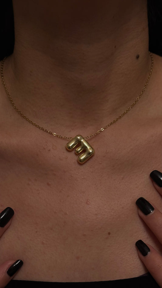 COLLIER LETTRES DORÉ