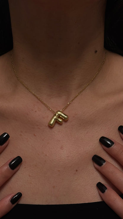 COLLIER LETTRES DORÉ