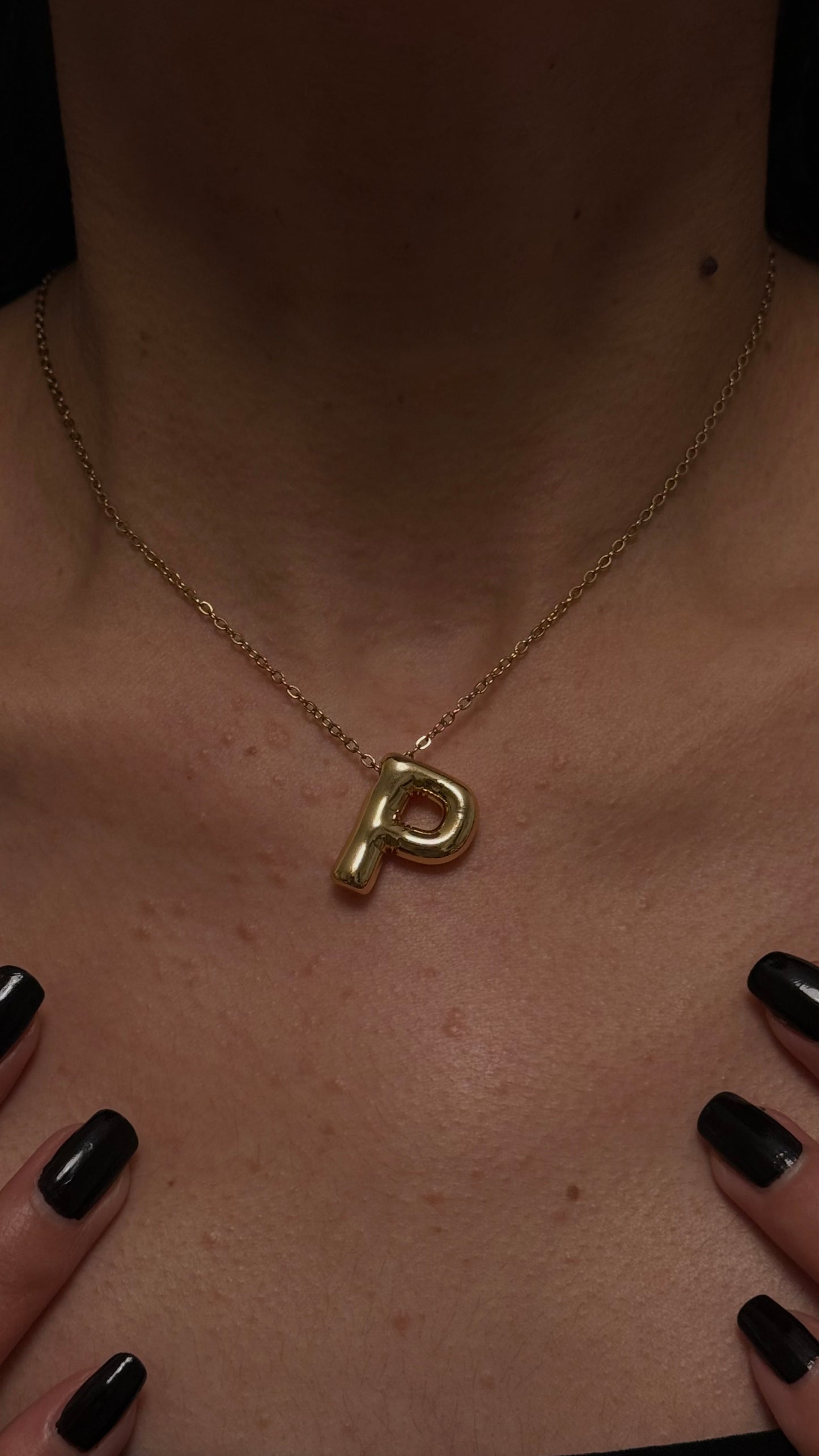 COLLIER LETTRES DORÉ