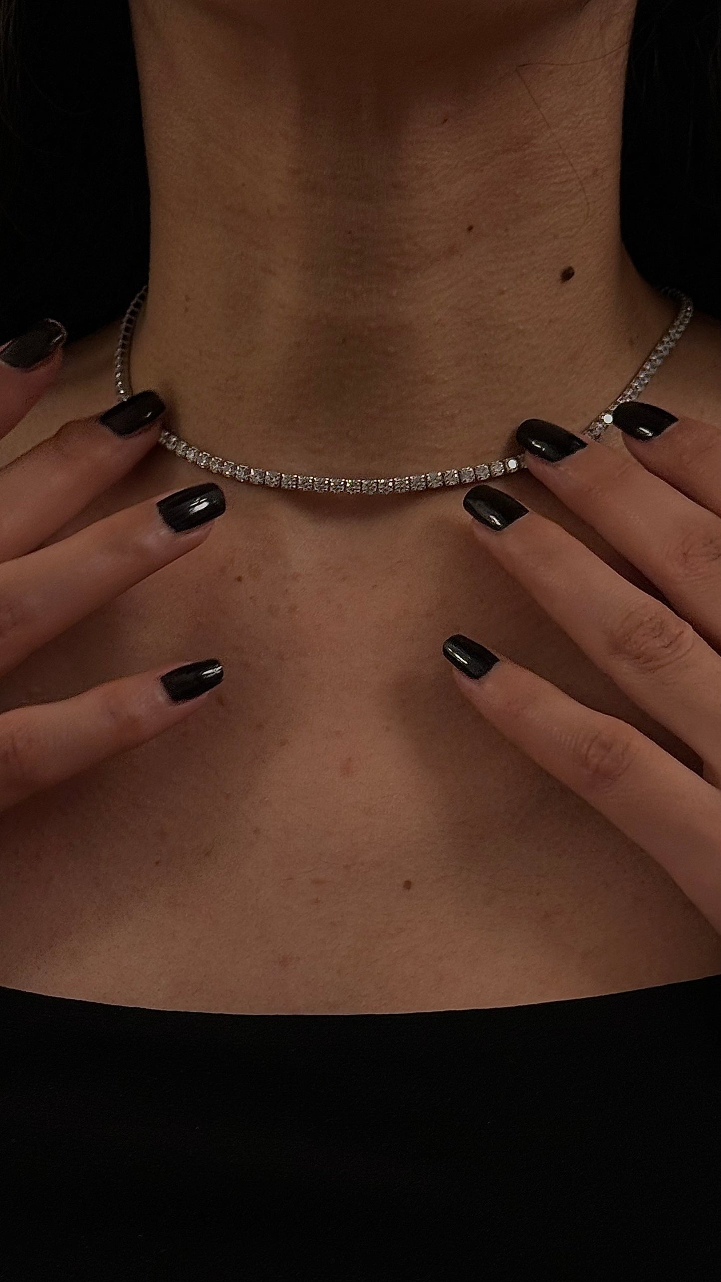 COLLIER TENNIS LUXE EN ARGENT PUR 925