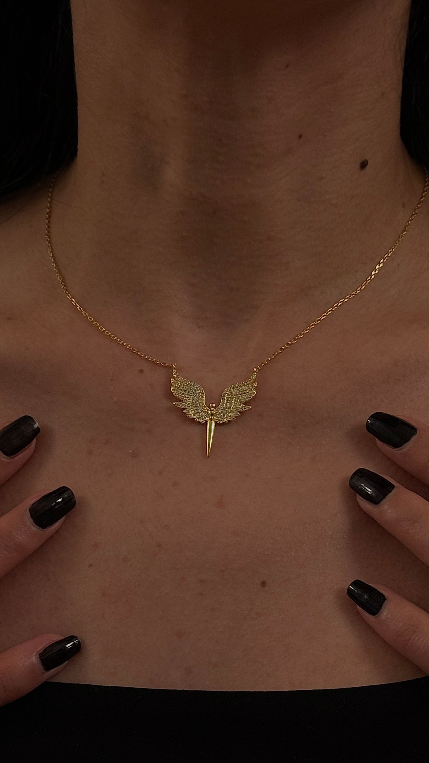COLLIER ANGEL EN ARGENT 925
