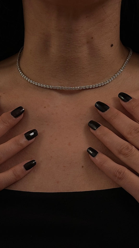 COLLIER TENNIS LUXE EN ARGENT PUR 925
