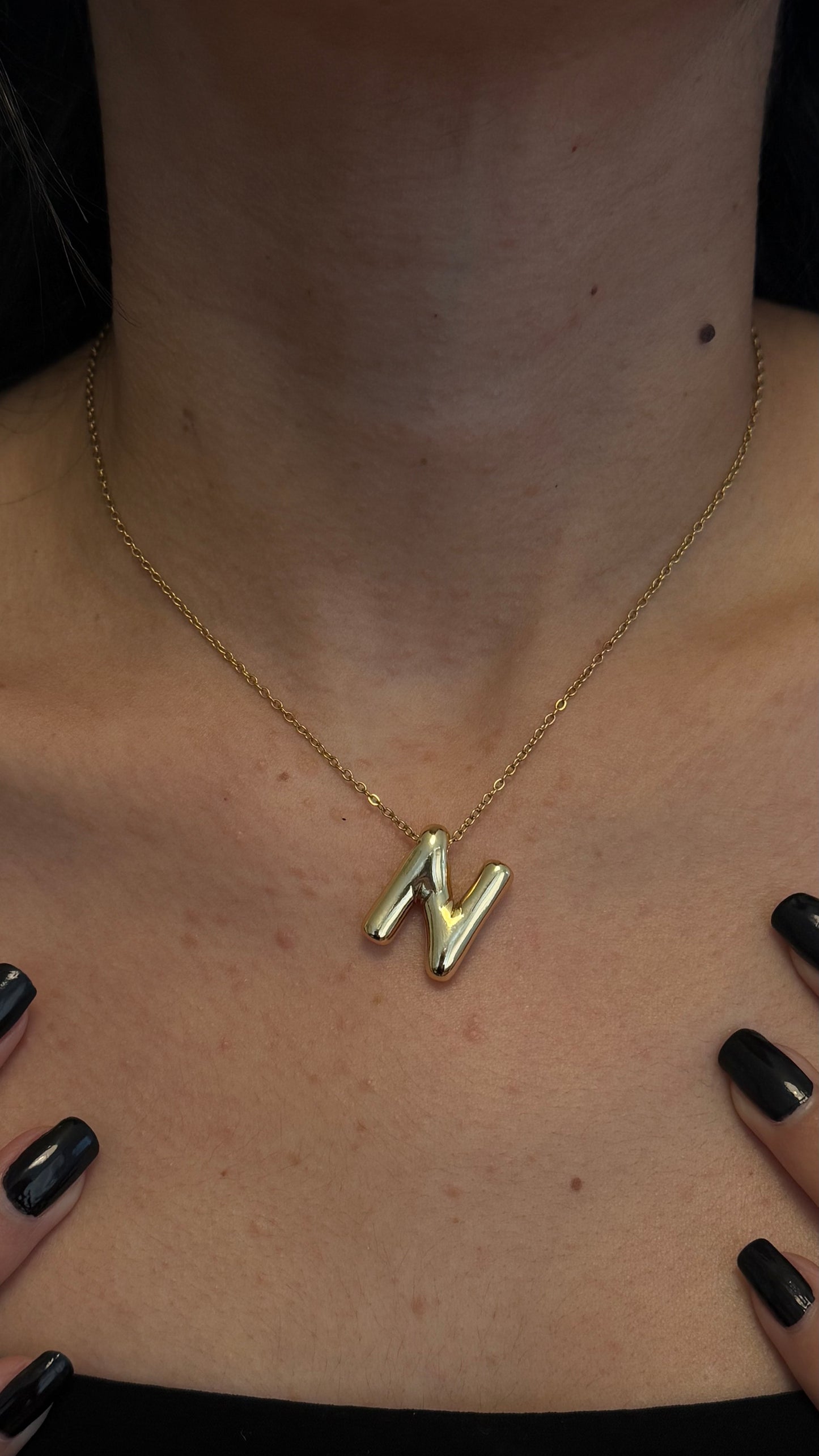 COLLIER LETTRES DORÉ