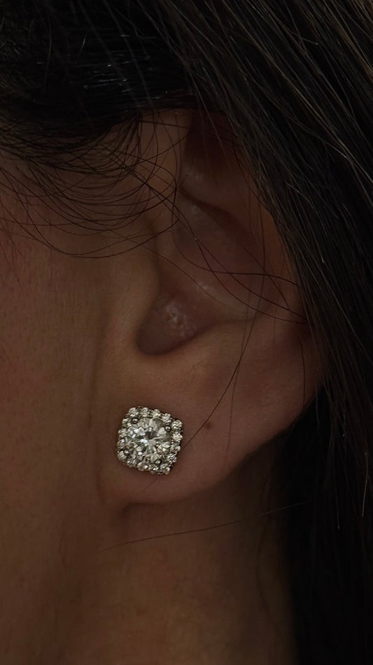 BOUCLES D’OREILLES RADIEUSE EN ARGENT PUR 925