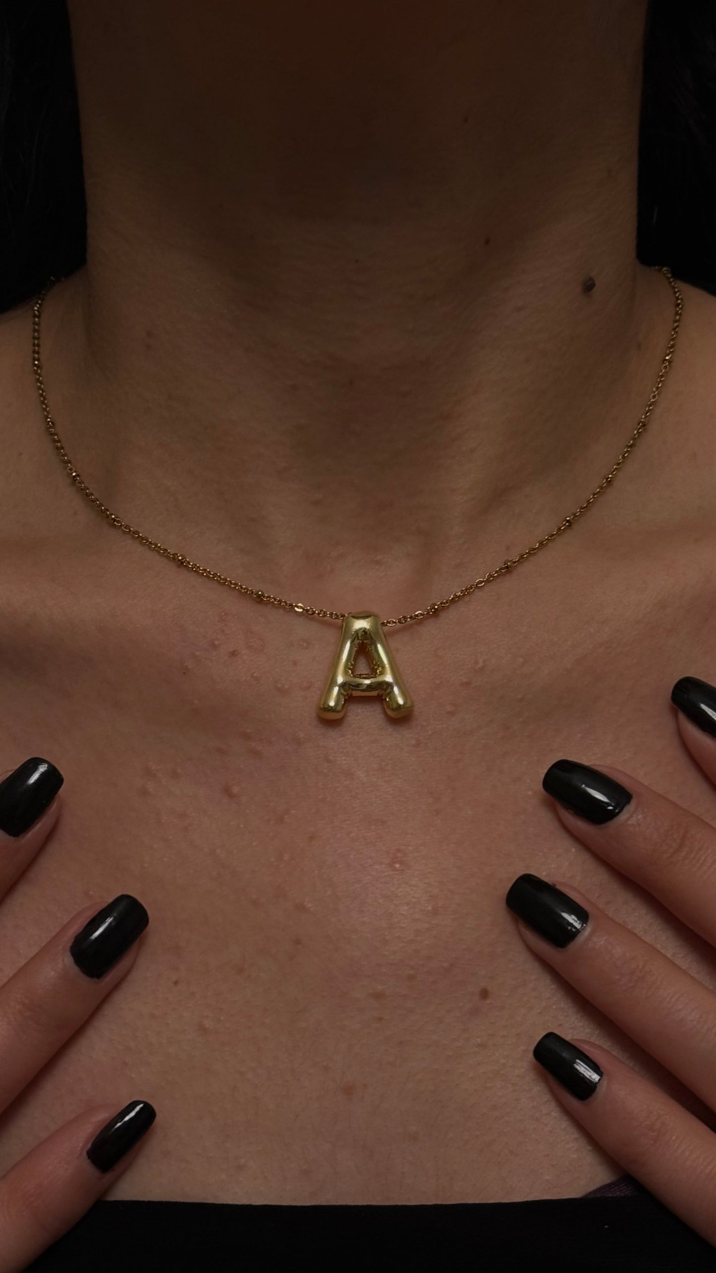 COLLIER LETTRES DORÉ