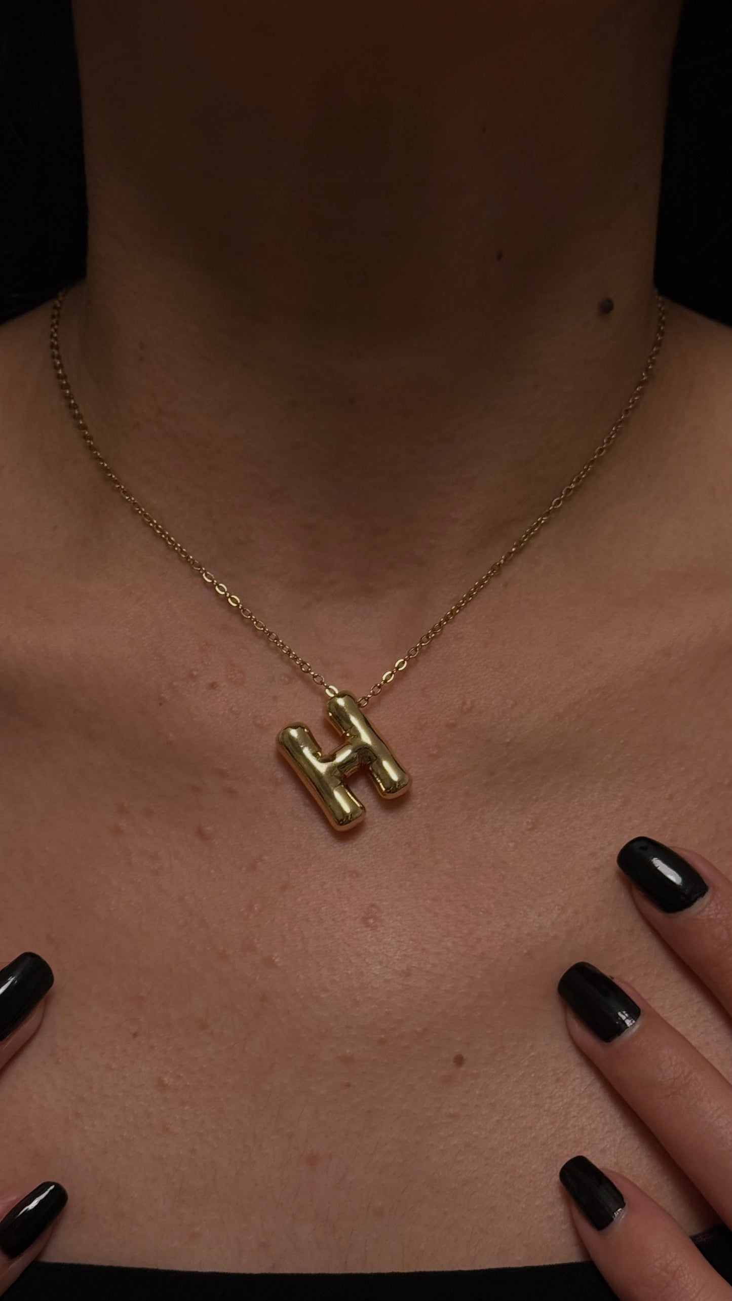 COLLIER LETTRES DORÉ